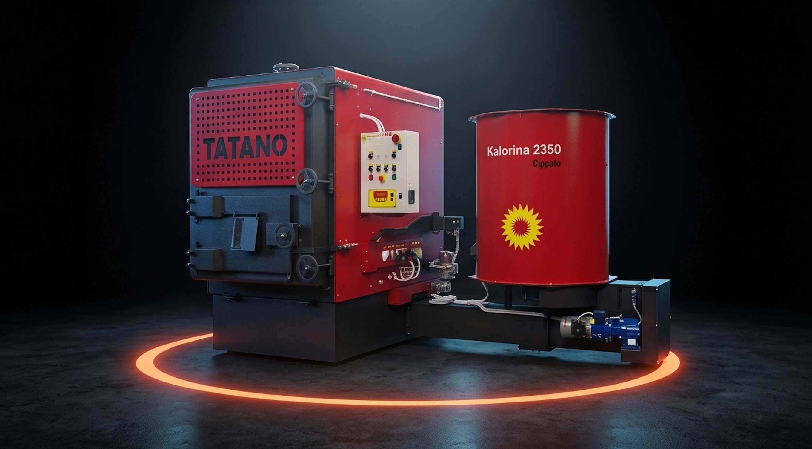 Kalorina Serie 23 mit Festrost — Dreiviertelansicht
