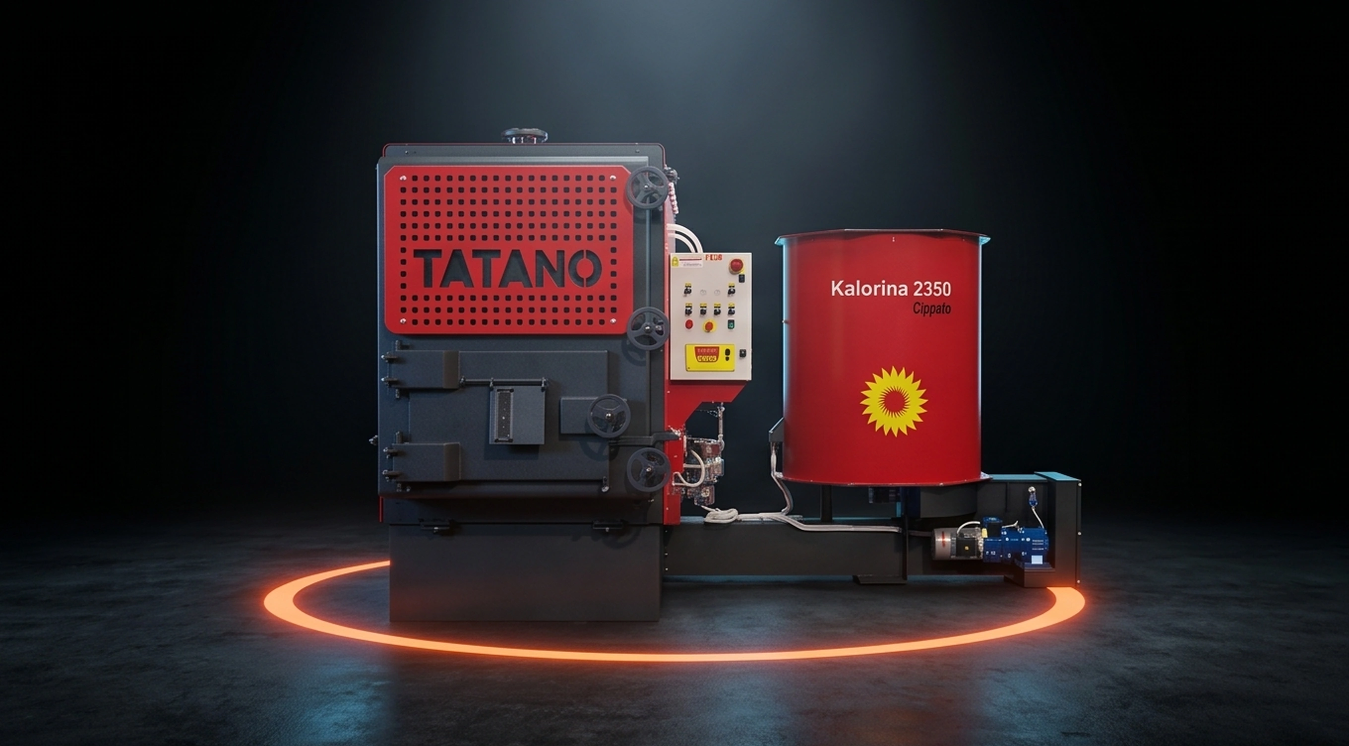 Kalorina Serie 23 mit Festrost — Frontansicht