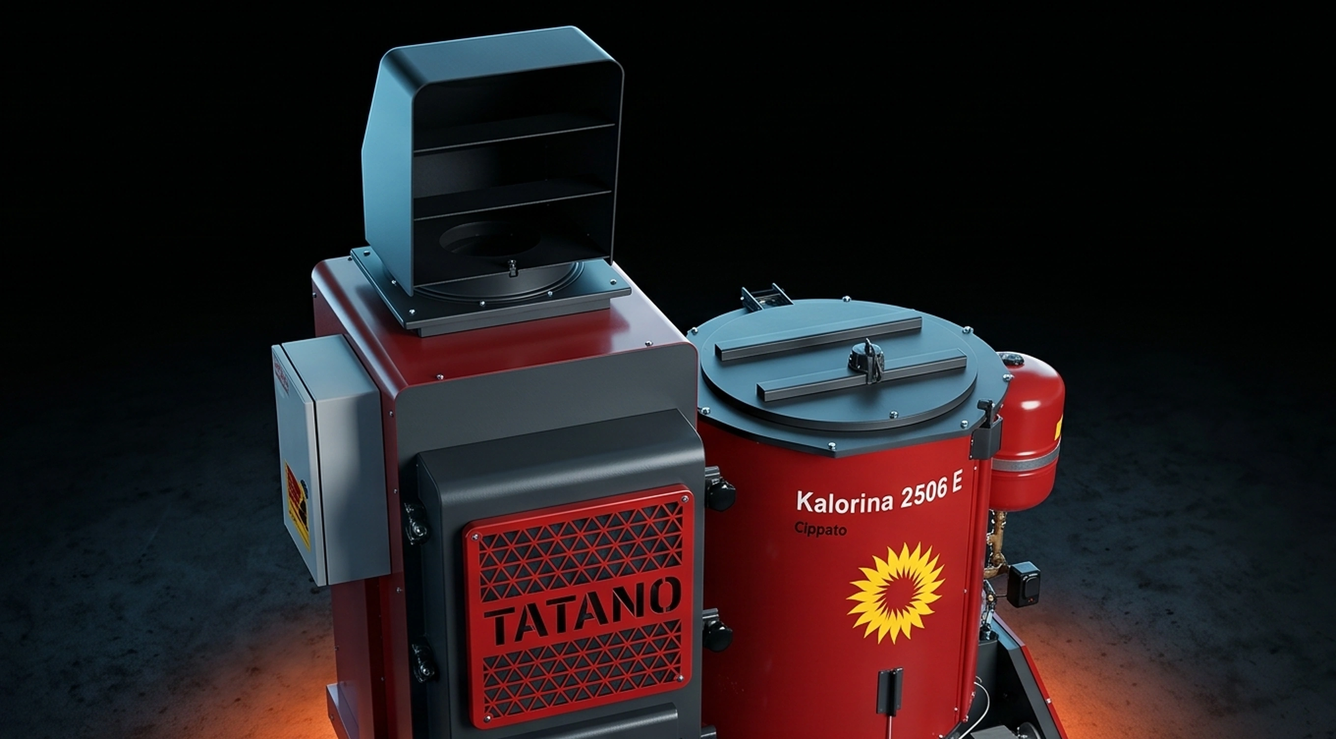 Kalorina Serie 25 E (Wood chips) — Perspective view