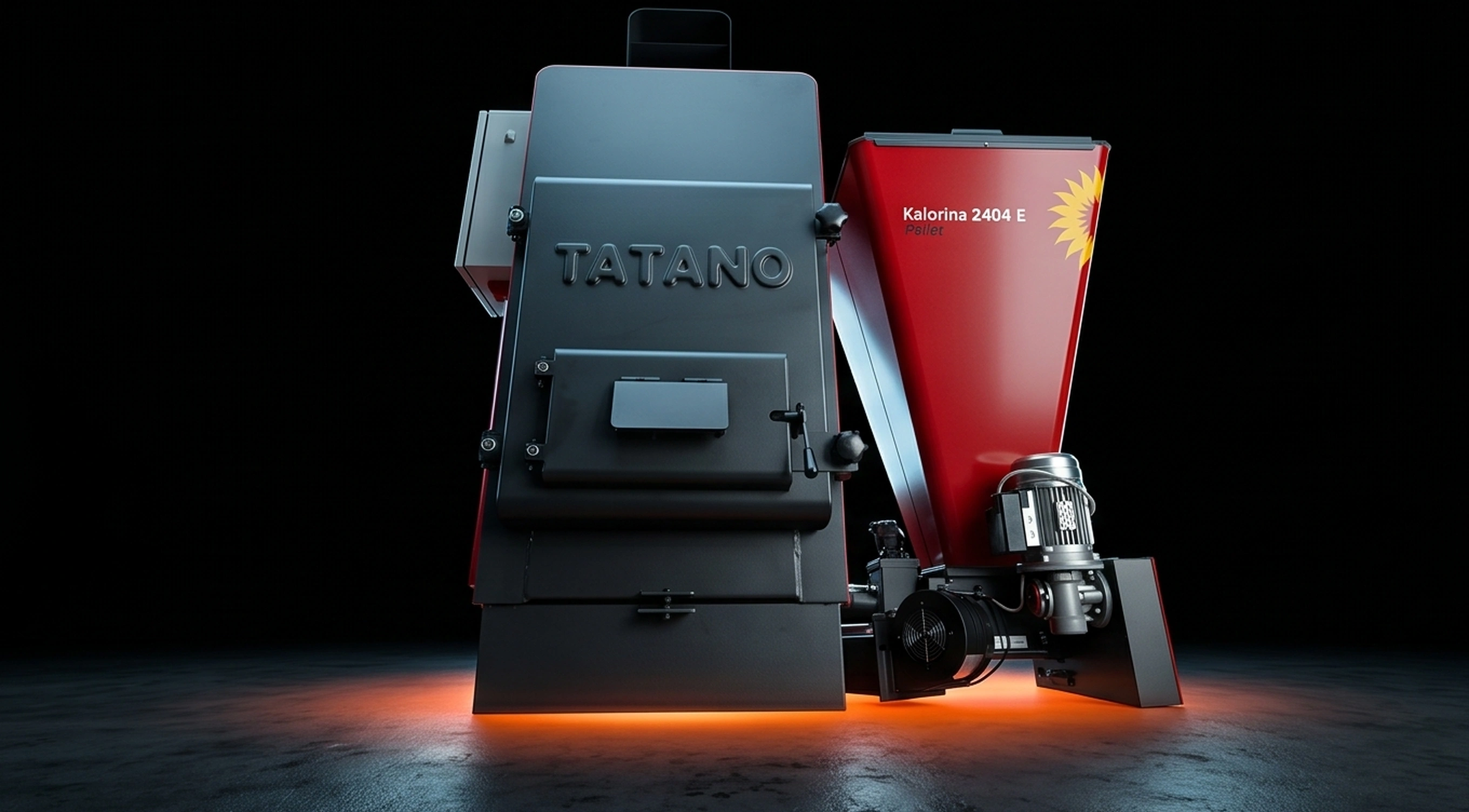 Kalorina Serie 24 E (Pellet) — TATANO logo detail