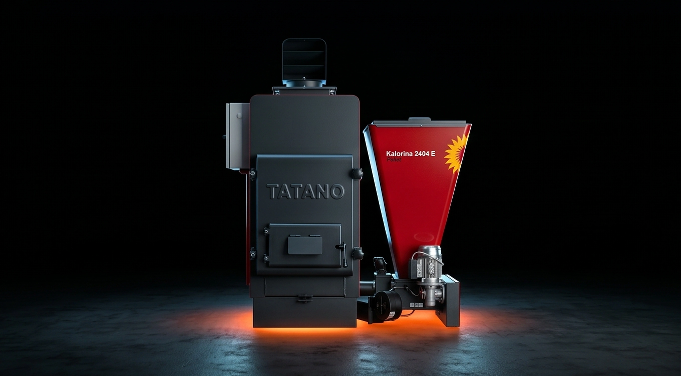 Kalorina Serie 24 E (Pellet) — Frontansicht