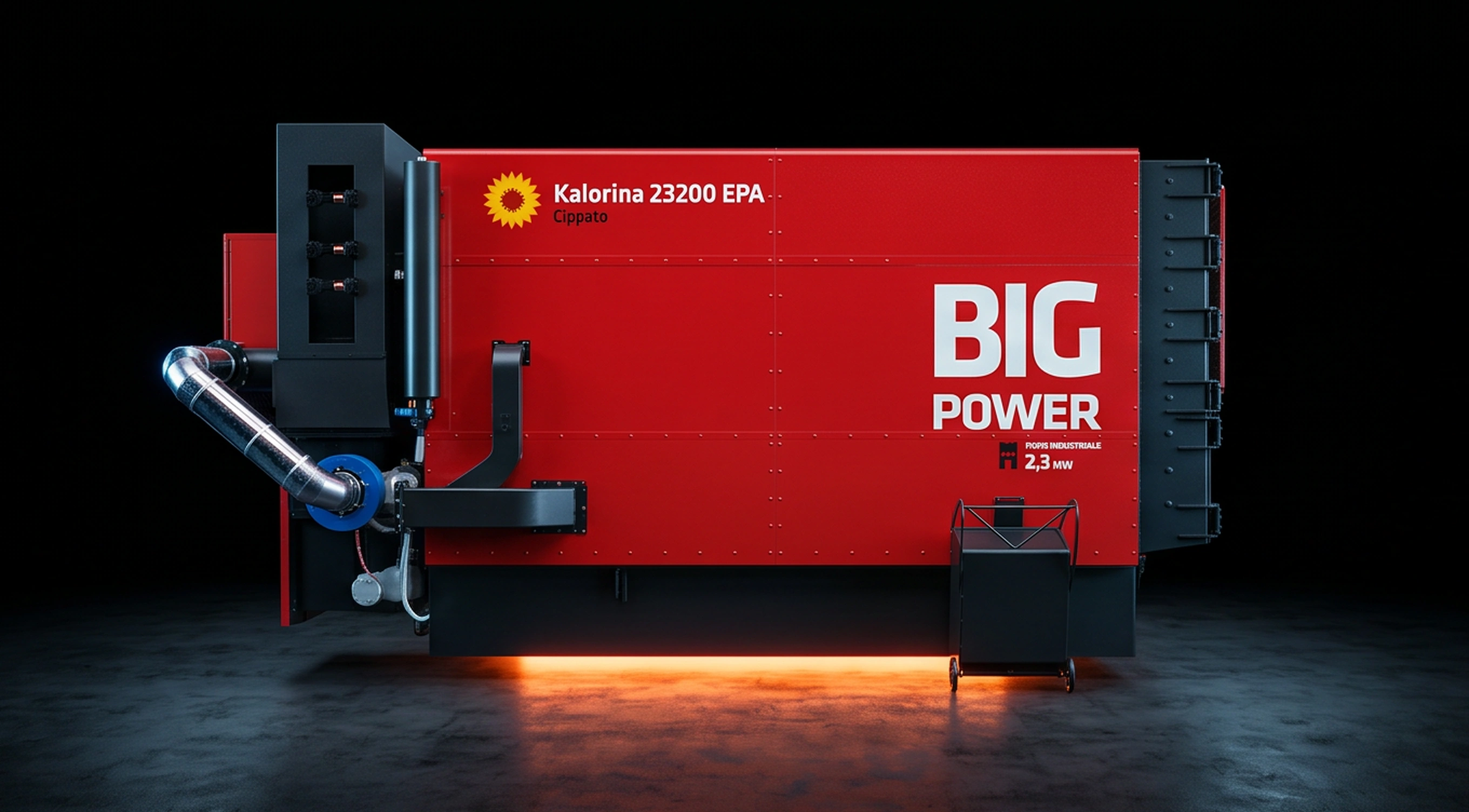 Kalorina Serie 23 E mit Wanderrost — Frontansicht