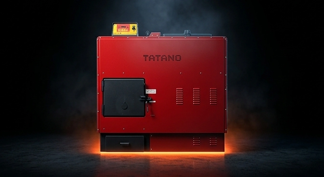 Kalorina Mini K35 Hackschnitzel — Frontansicht