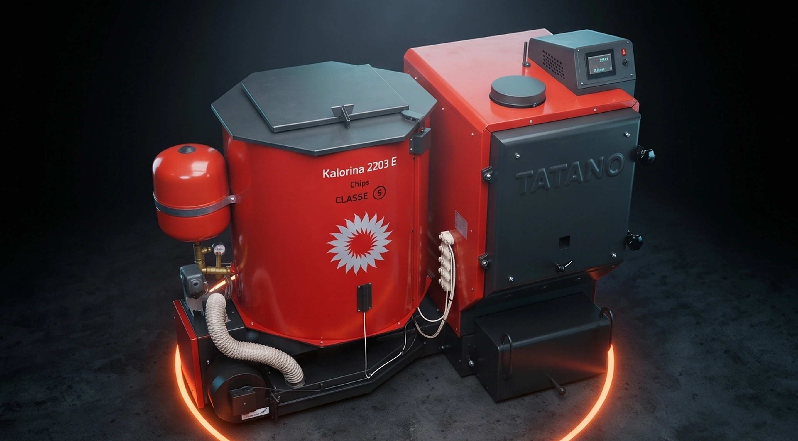 Kalorina Serie 22 CL5 Hackschnitzel — Perspektivansicht