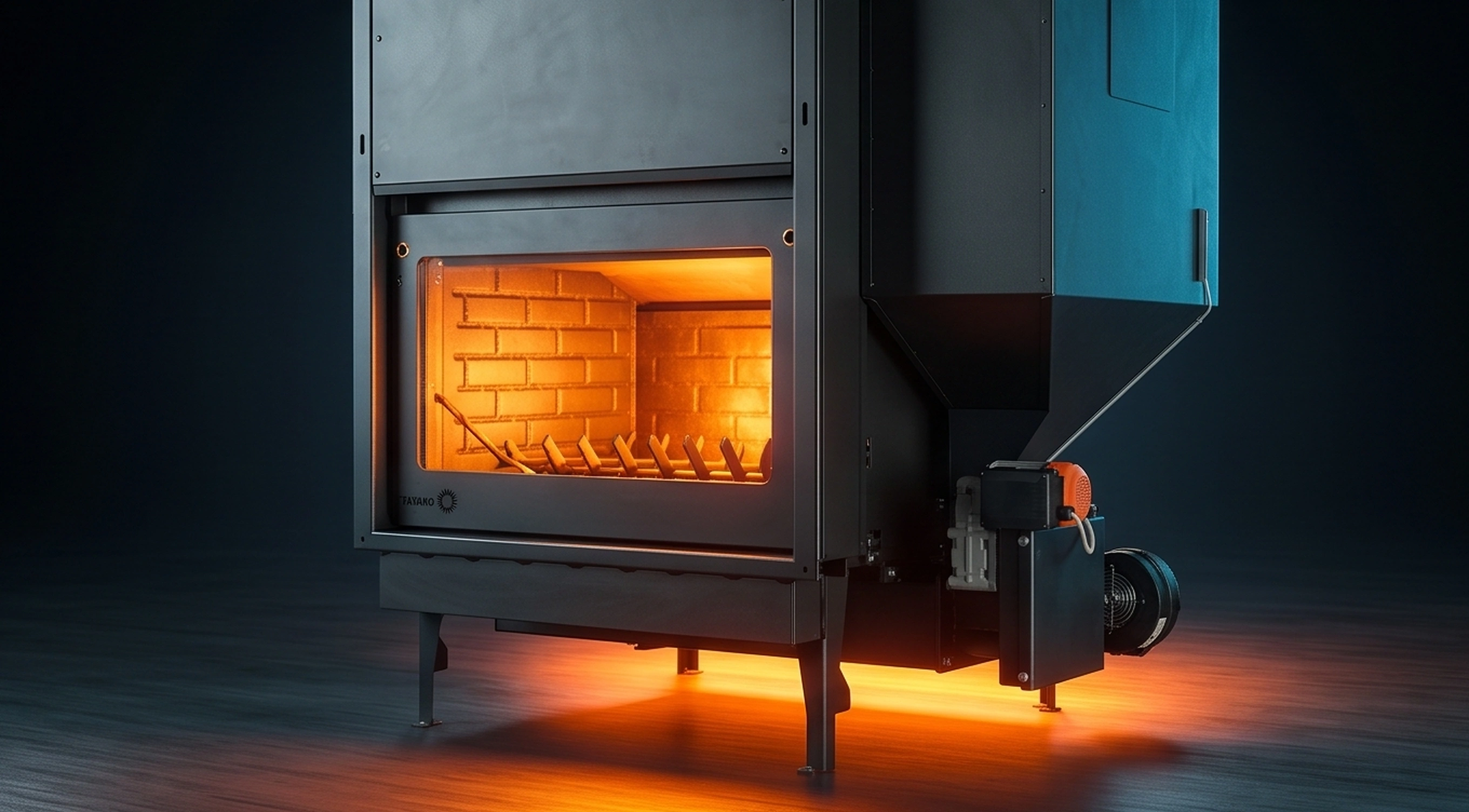 Kalorino KS Pellet/Holz — Dreiviertelansicht